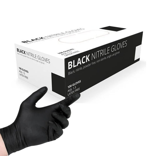 Black Nitrile Gloves